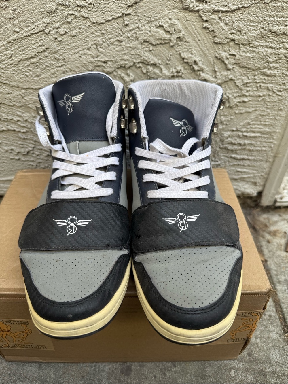 Creative Recreation Men's High-Top Sneakers in Black, Gray, and White